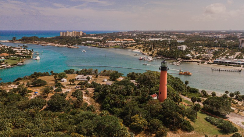 Jupiter, FL Aerial View