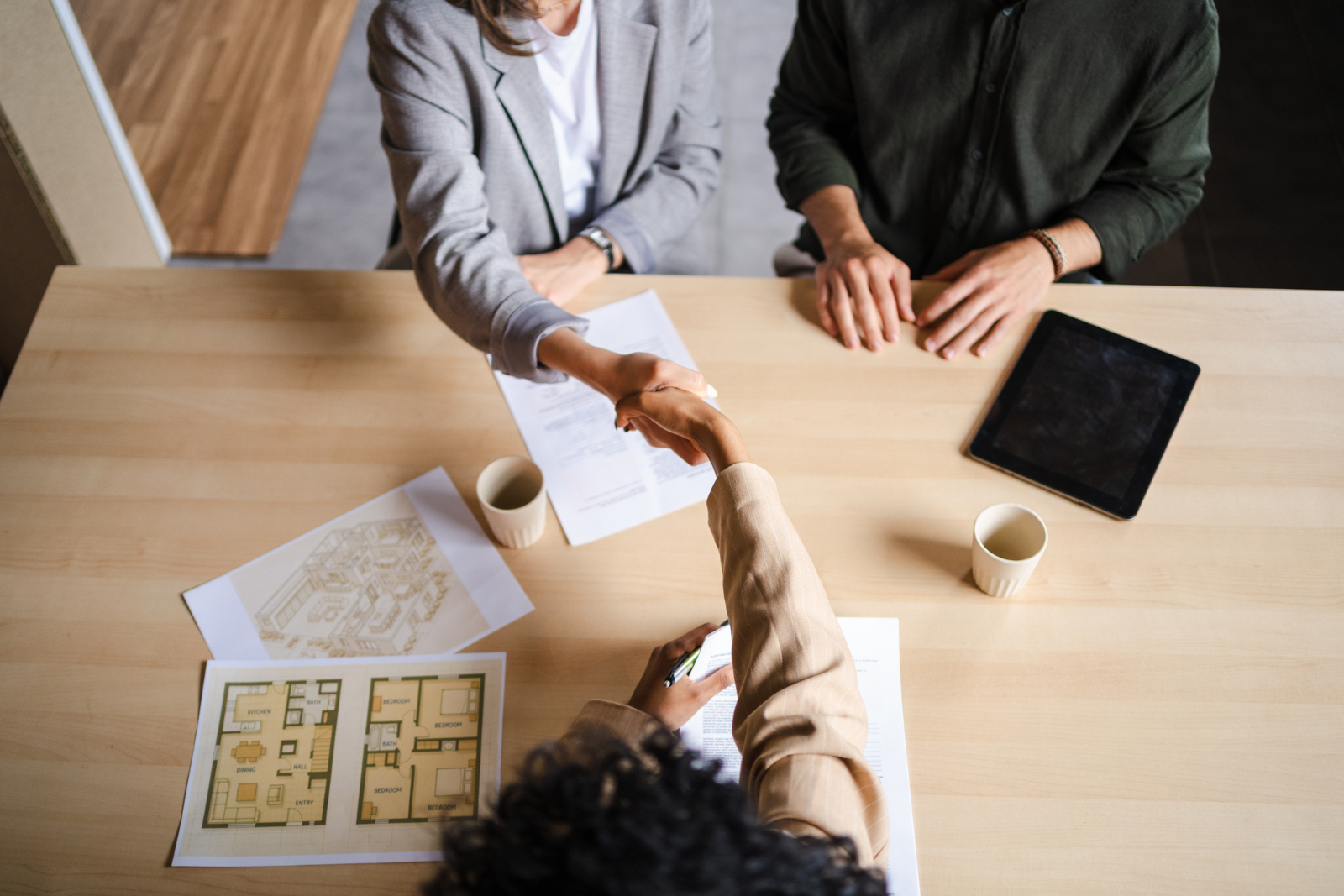 people shaking hands